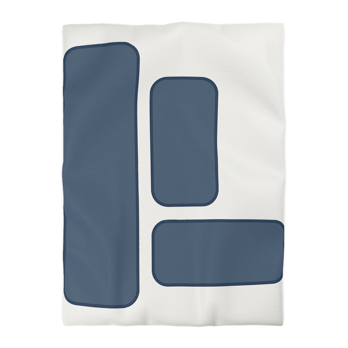 Balanced Triad Of Rounded Rectangles custom duvets