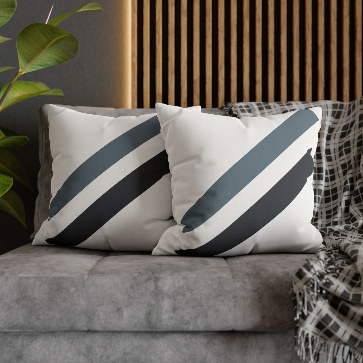 Sparse Diagonal Bar Pair trendy patterned pillow cases
