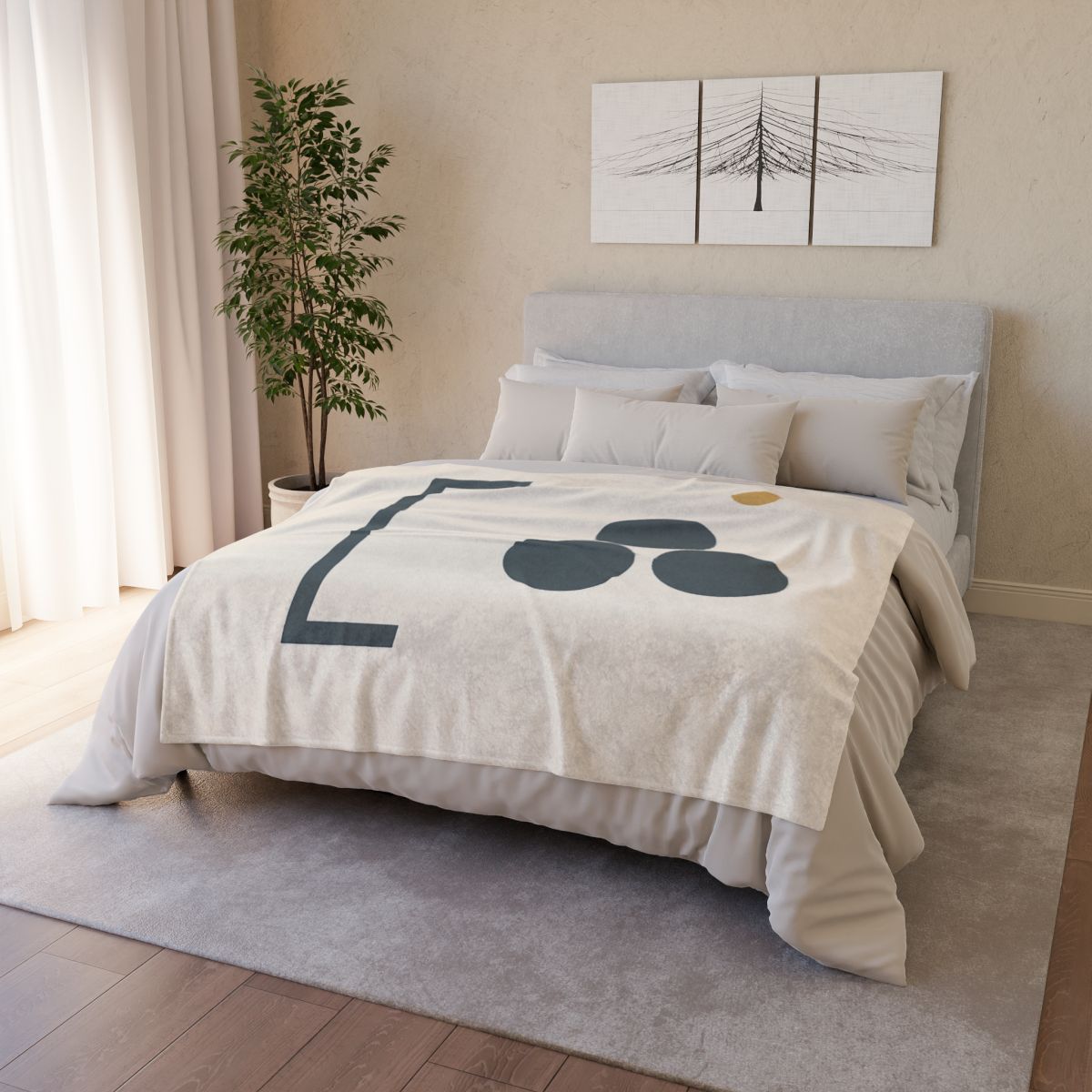 Diagonal Bracket And Three Circle Cluster warm winter blankets