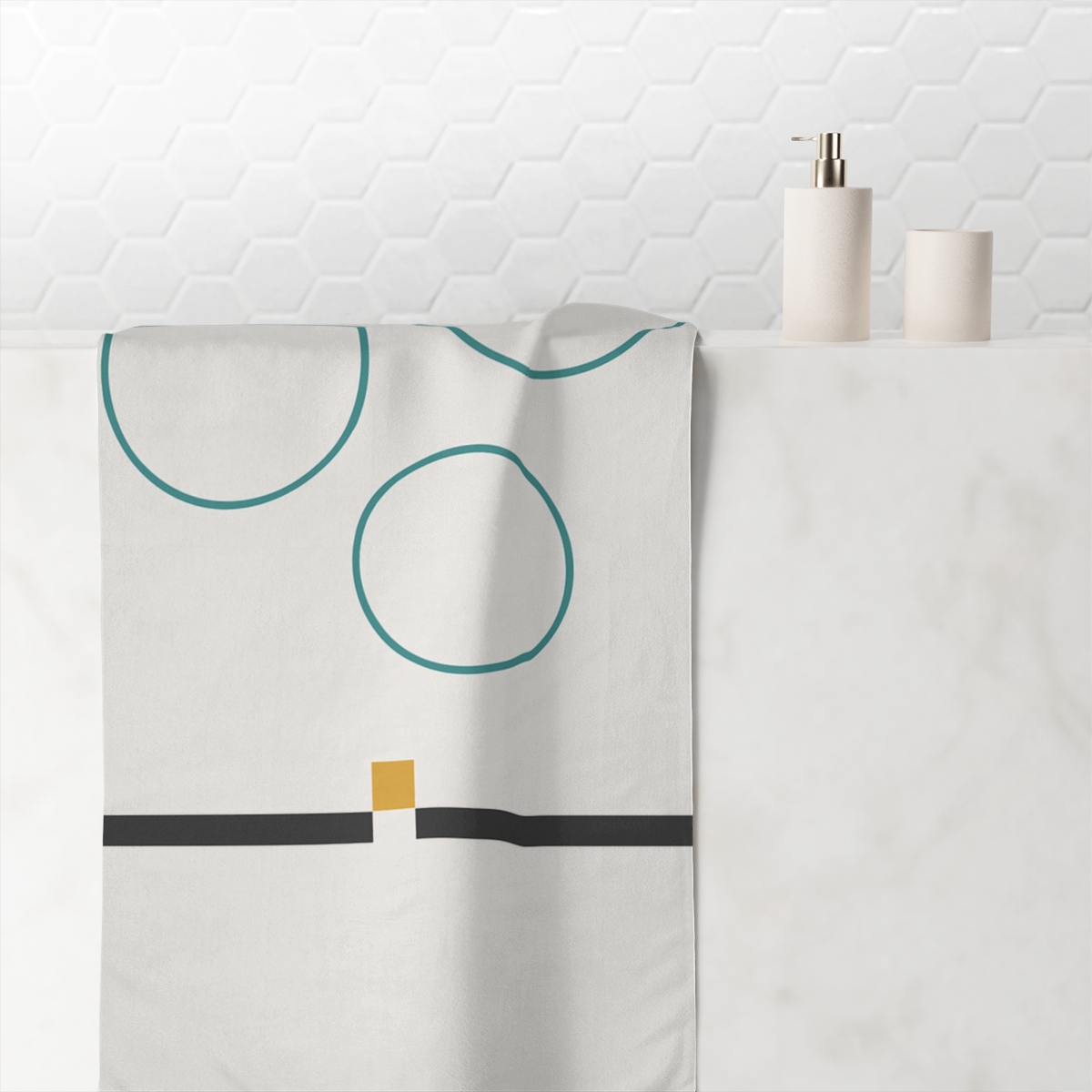 Three Rings And A Split Bar trendy hand towels