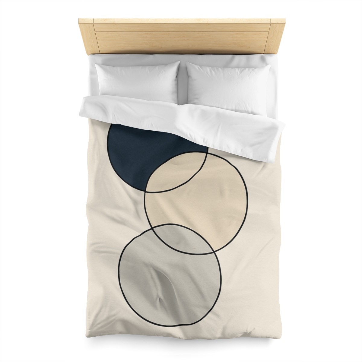 Staggered Trio Of Circles custom duvets