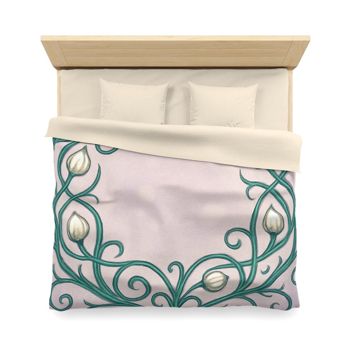 Vine Lattice Halo designer printed duvets