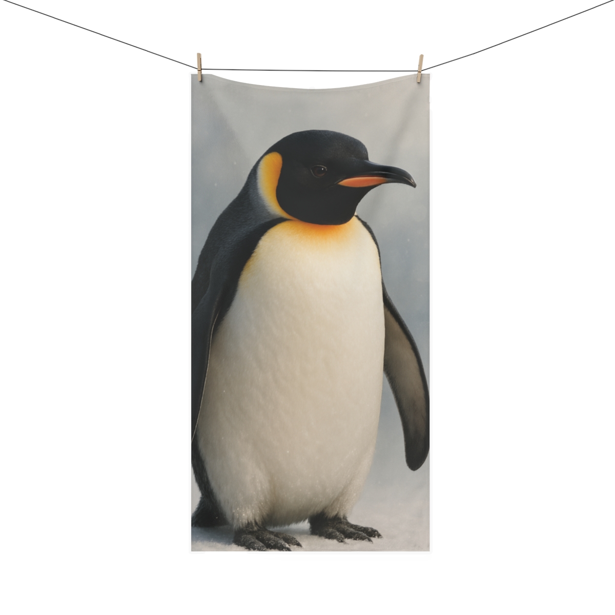 Frost Lantern Emperor Penguin soft cotton towels