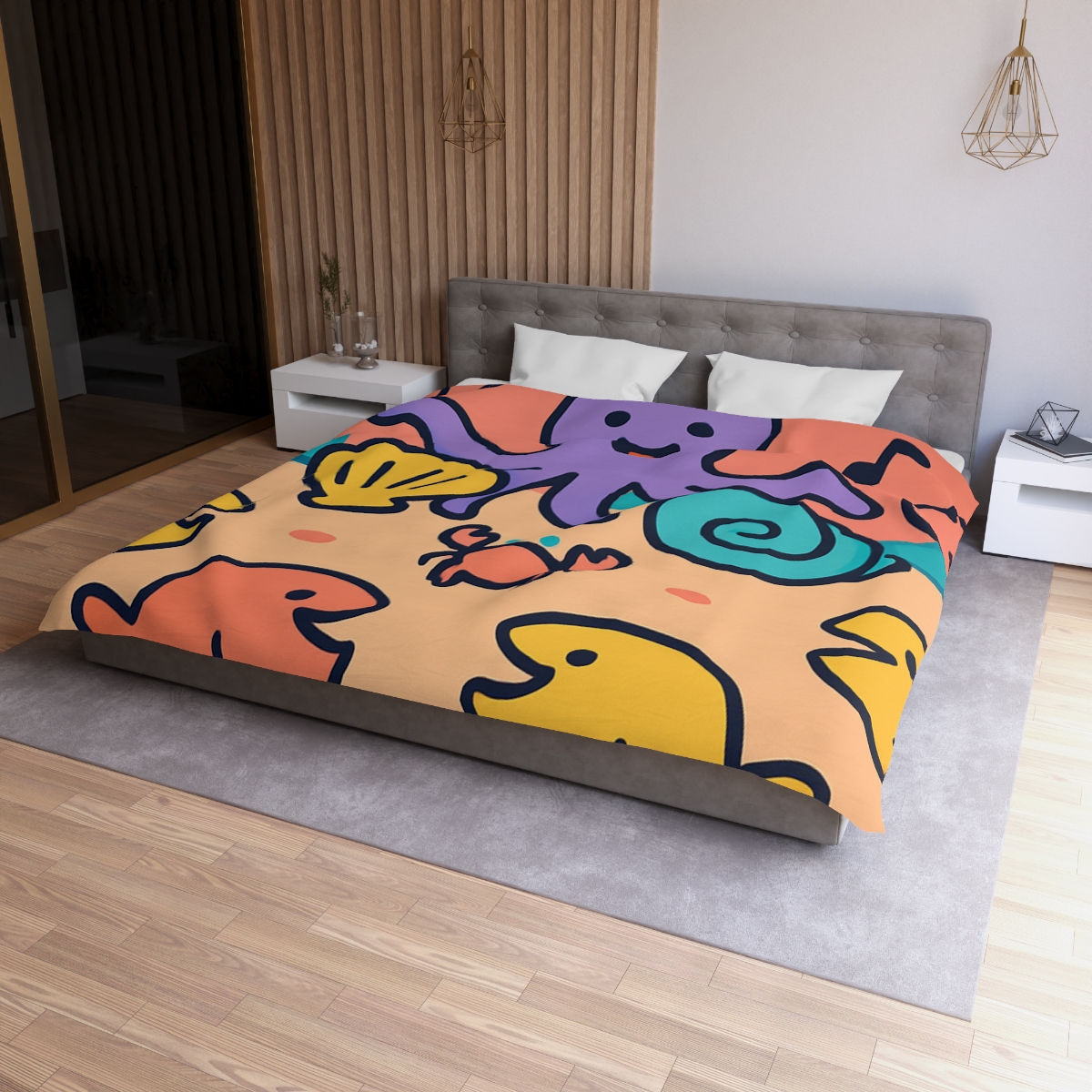 Coral Concert Undersea unique patterned duvets