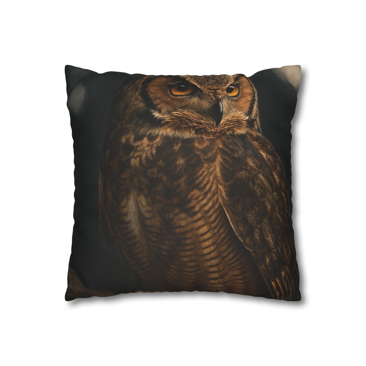 Starlit Perch Great Horned Owl soft cotton pillow cases