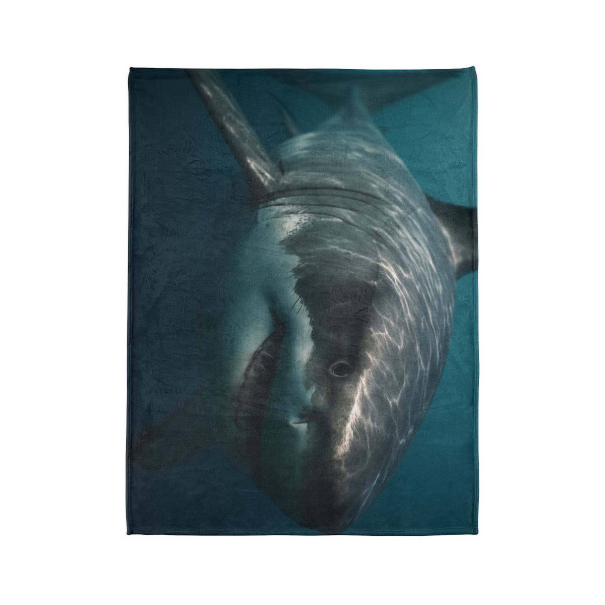 Silent Hunter Great White Shark designer printed blankets