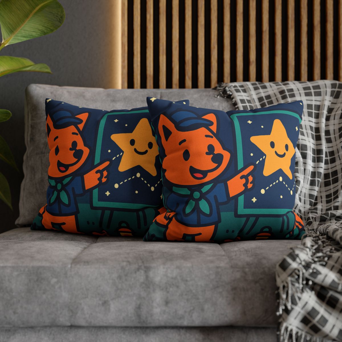Stargazing Fox Scouts unique gift pillow cases