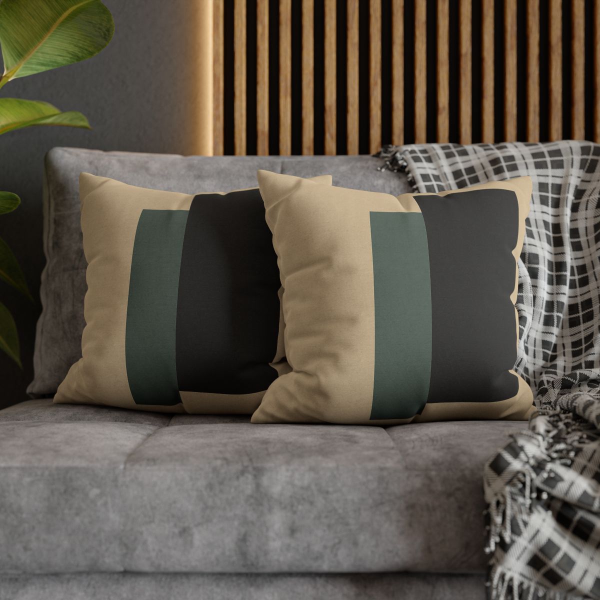 Offset Rectangle Pause stylish decorative pillowcases