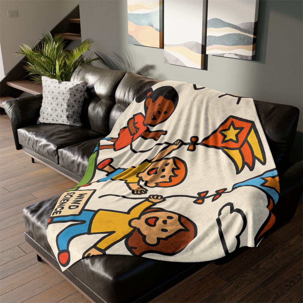 Comet Kite Parade On Cloud Hill decorative home blankets