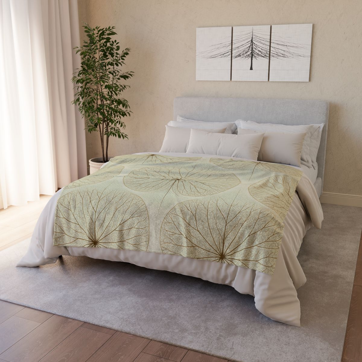 Venation Halo Grid custom blankets
