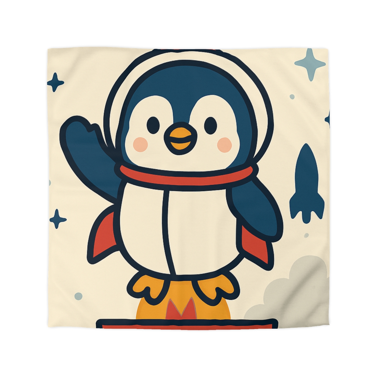 Rocket-Pilot Penguin warm winter duvets