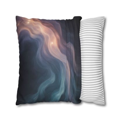 Prismatic Nebula Silk Drift personalized pillow covers