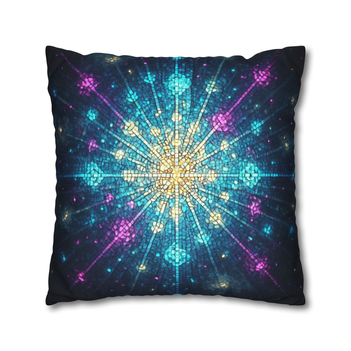 Photon Burst Mosaic designer print pillow cases