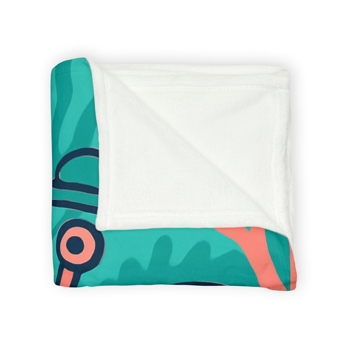 Coral City Snail Parade designer printed blankets