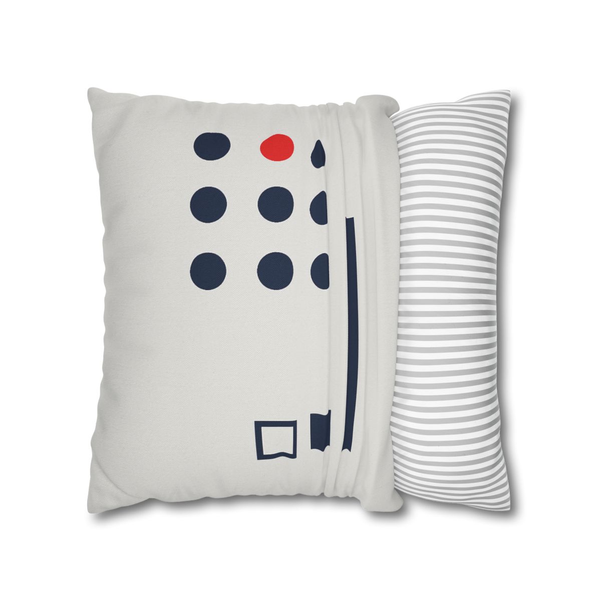 Missing Cell Dot Grid With Long Bar personalized pillow covers
