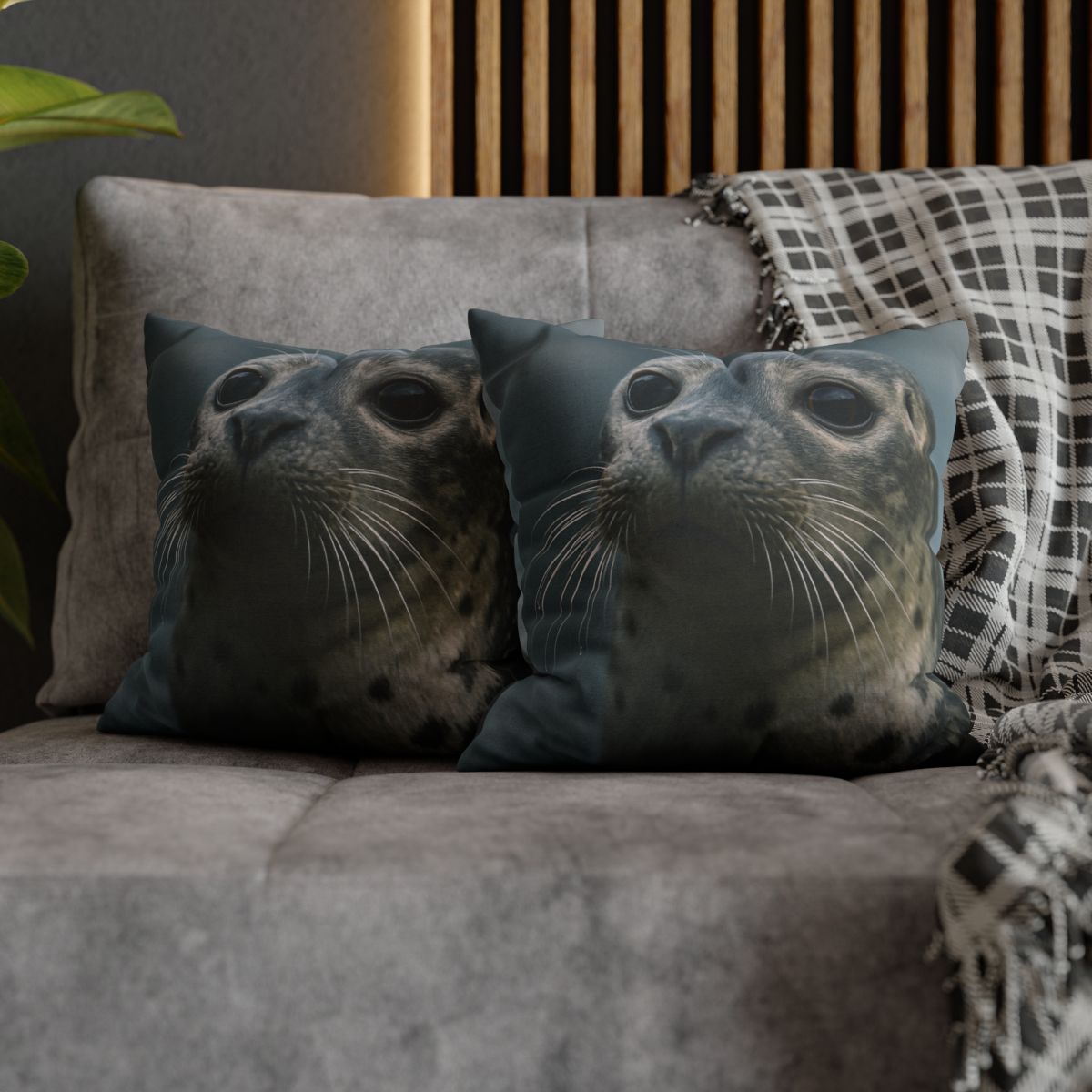 Harbor Seal Serene Gaze trendy patterned pillow cases
