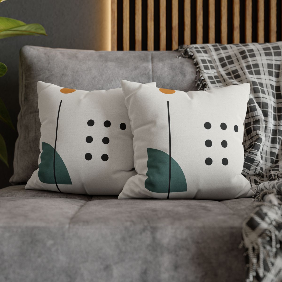 Sparse Meridian With Broken Grid trendy patterned pillow cases