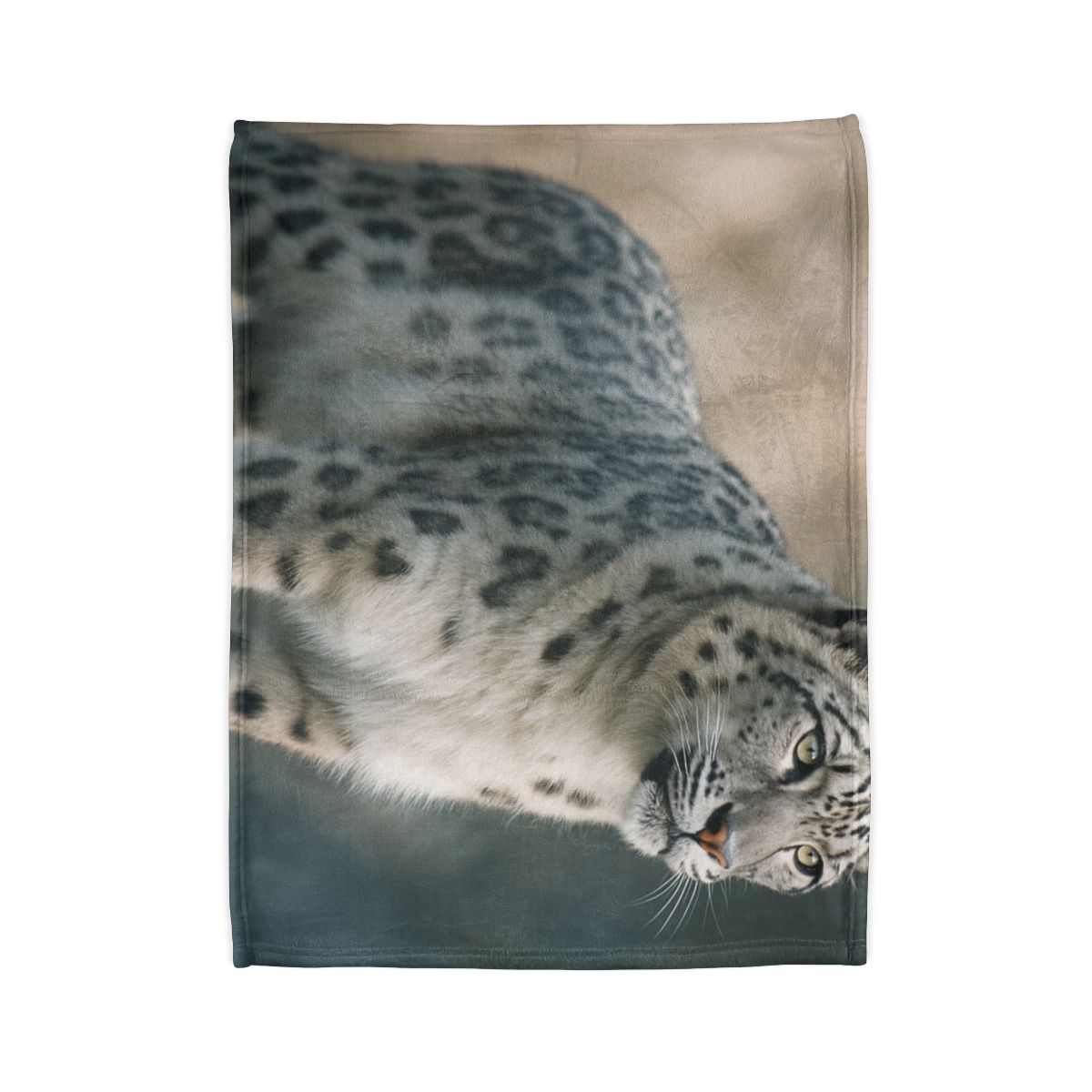 Mist Veil Snow Leopard trendy patterned blankets