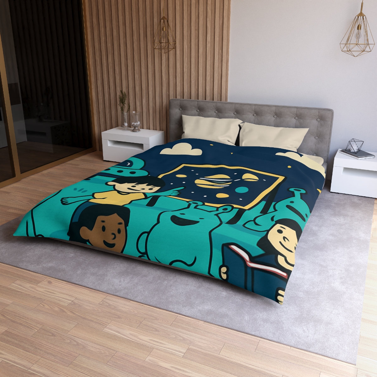 Starship Schoolyard soft comforter duvets