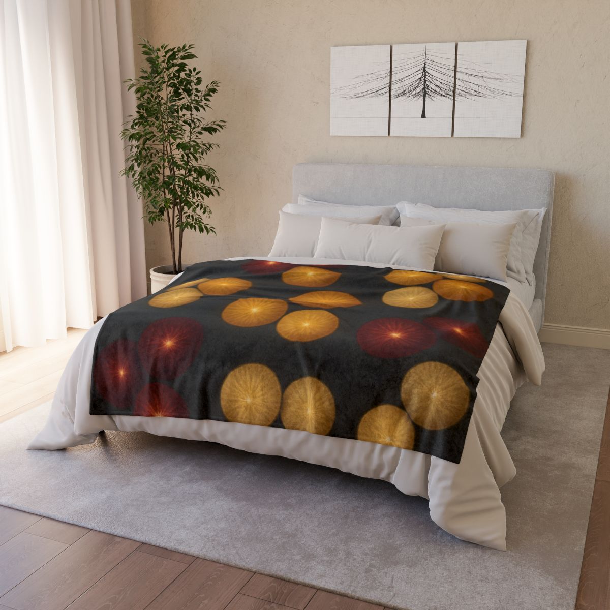 Celestial Seed Cluster trendy patterned blankets