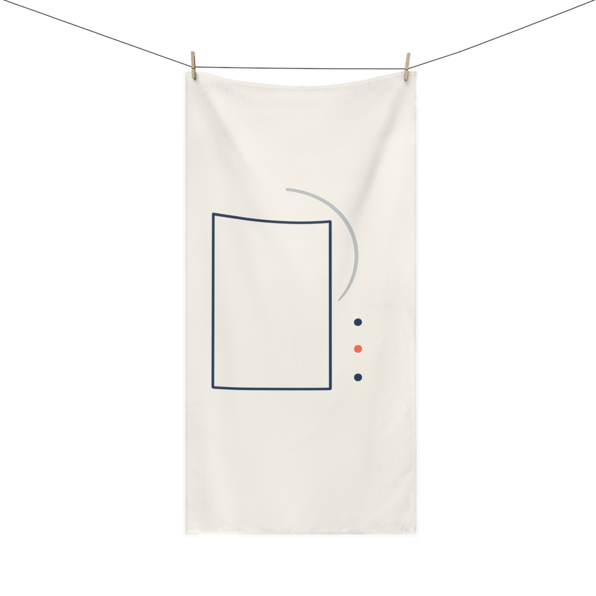 Offset Frame With Orbit Arc decorative home towels