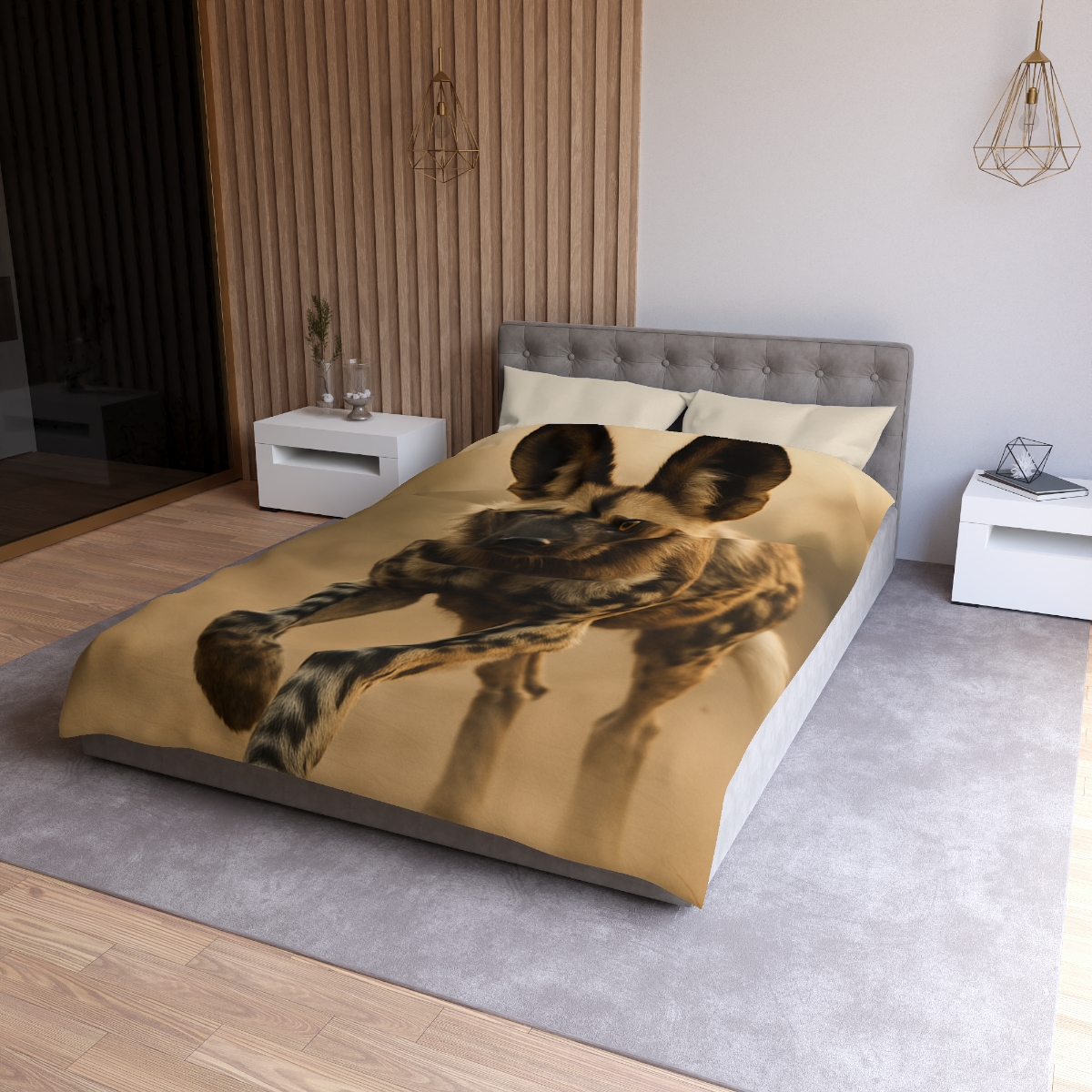 Starlit Scout African Wild Dog unique patterned duvets