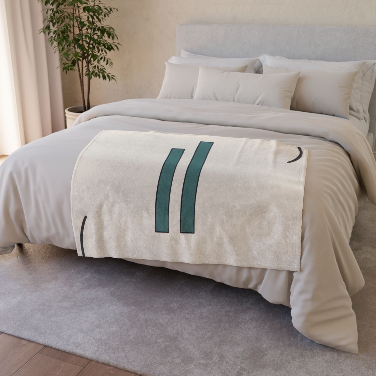 Offset Arc And Bar Dialogue stylish throw blankets