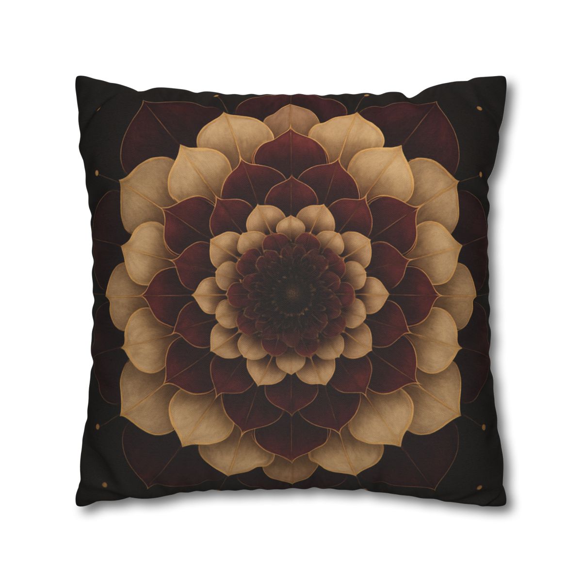 Petal Orbit Mandala designer print pillow cases