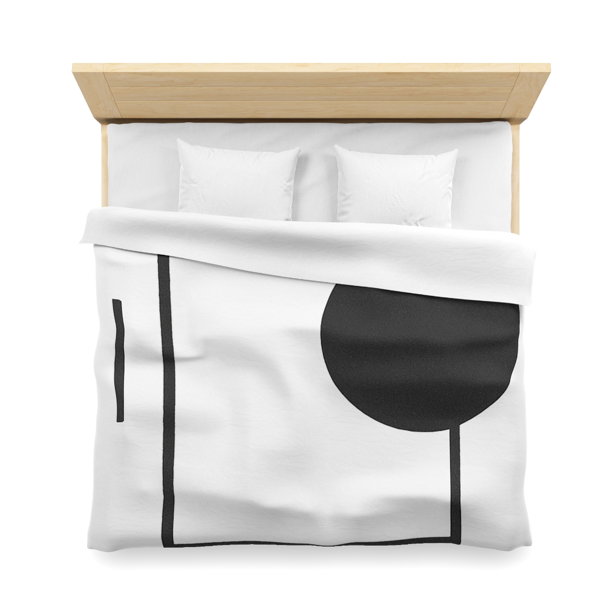 Minimal Eclipse Frame Trio personalized bedding duvets