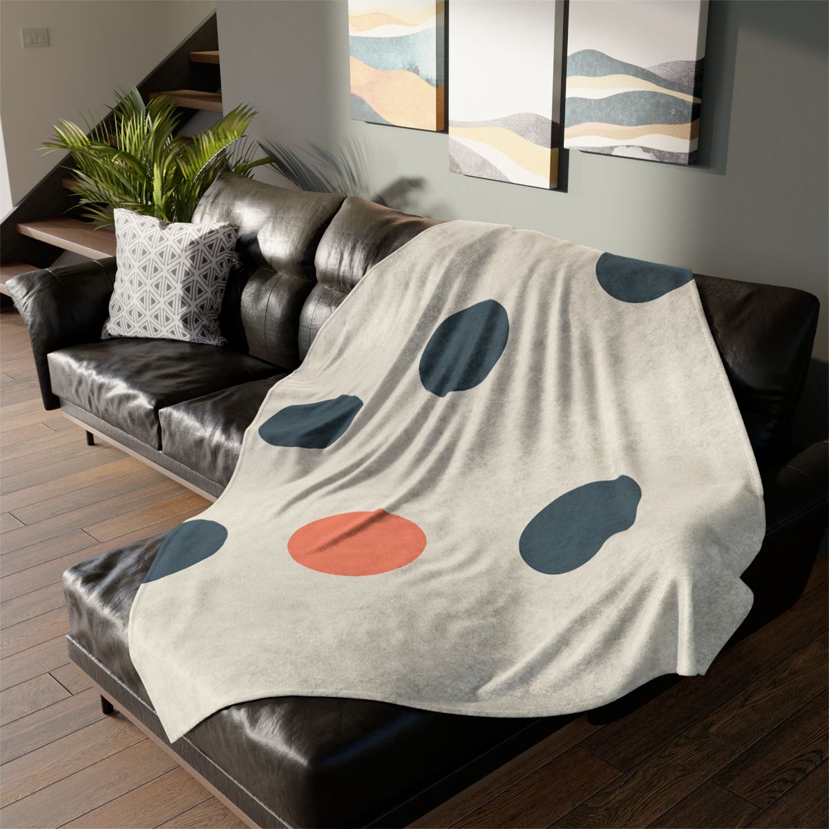 Clustered Dots With Open Lane stylish throw blankets