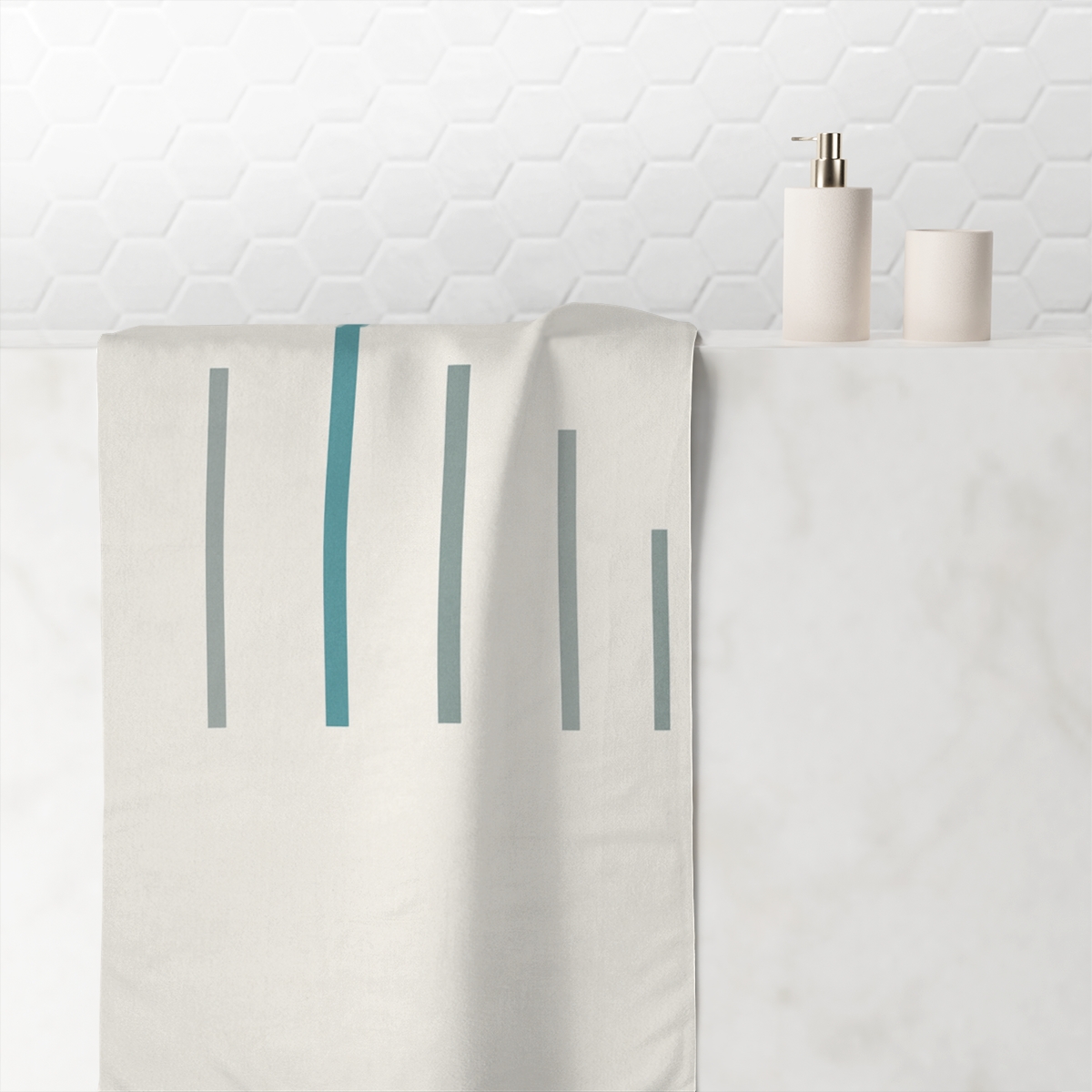Staggered Line Bridge decorative home towels