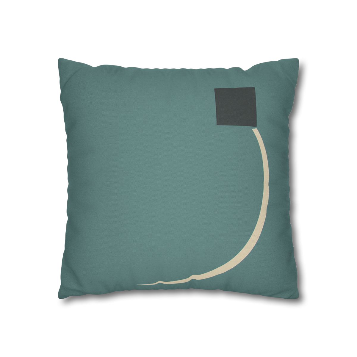 Negative Space Corner Arc soft cotton pillow cases