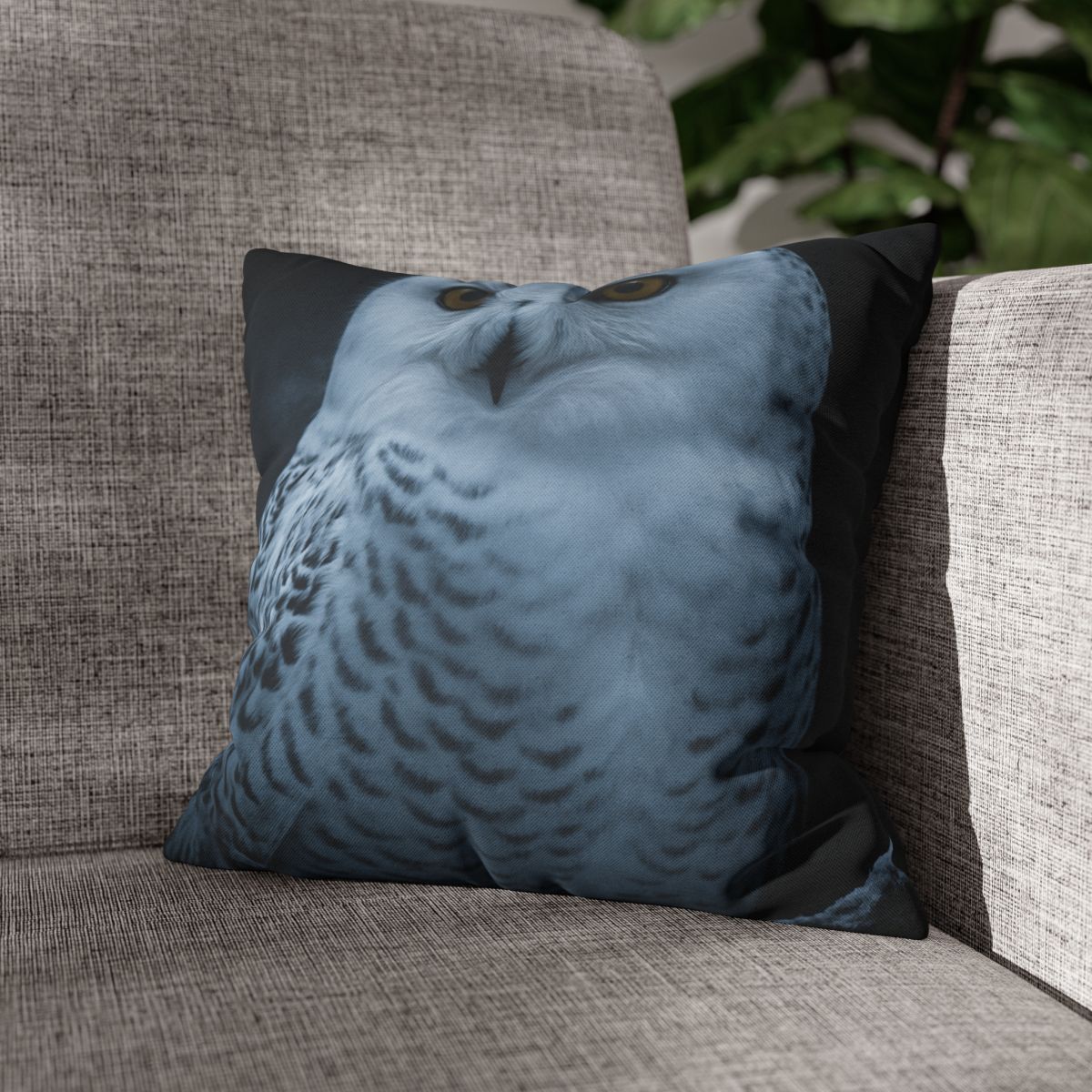 Midnight Watch Snowy Owl comfortable bedding pillow covers