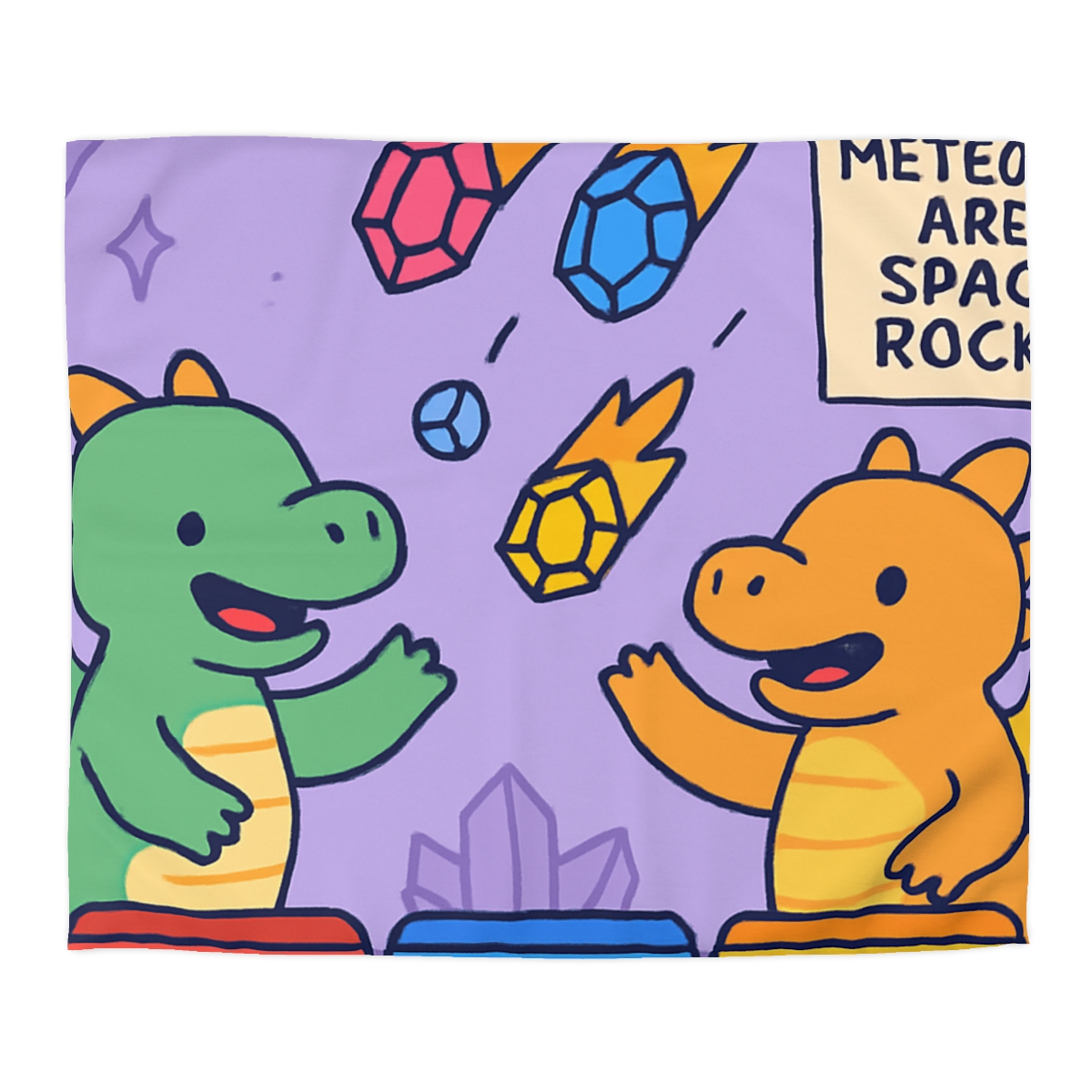 Crystal Cave Dragons Sorting Gem Meteors soft comforter duvets