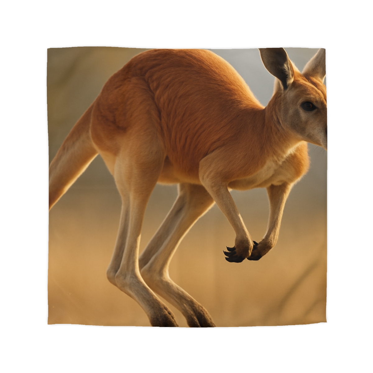 Ember Hop Red Kangaroo custom duvets