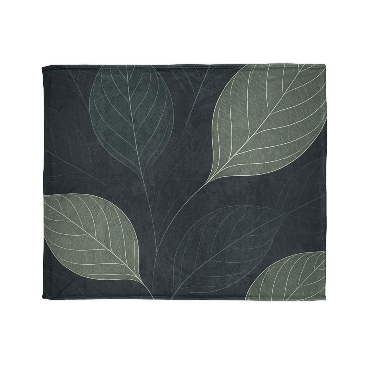 Leaf Vein Circuit Filigree designer printed blankets