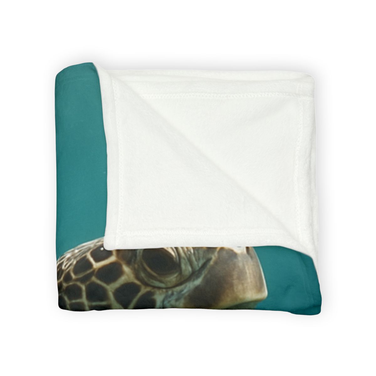 Nebula Glide Green Sea Turtle designer printed blankets