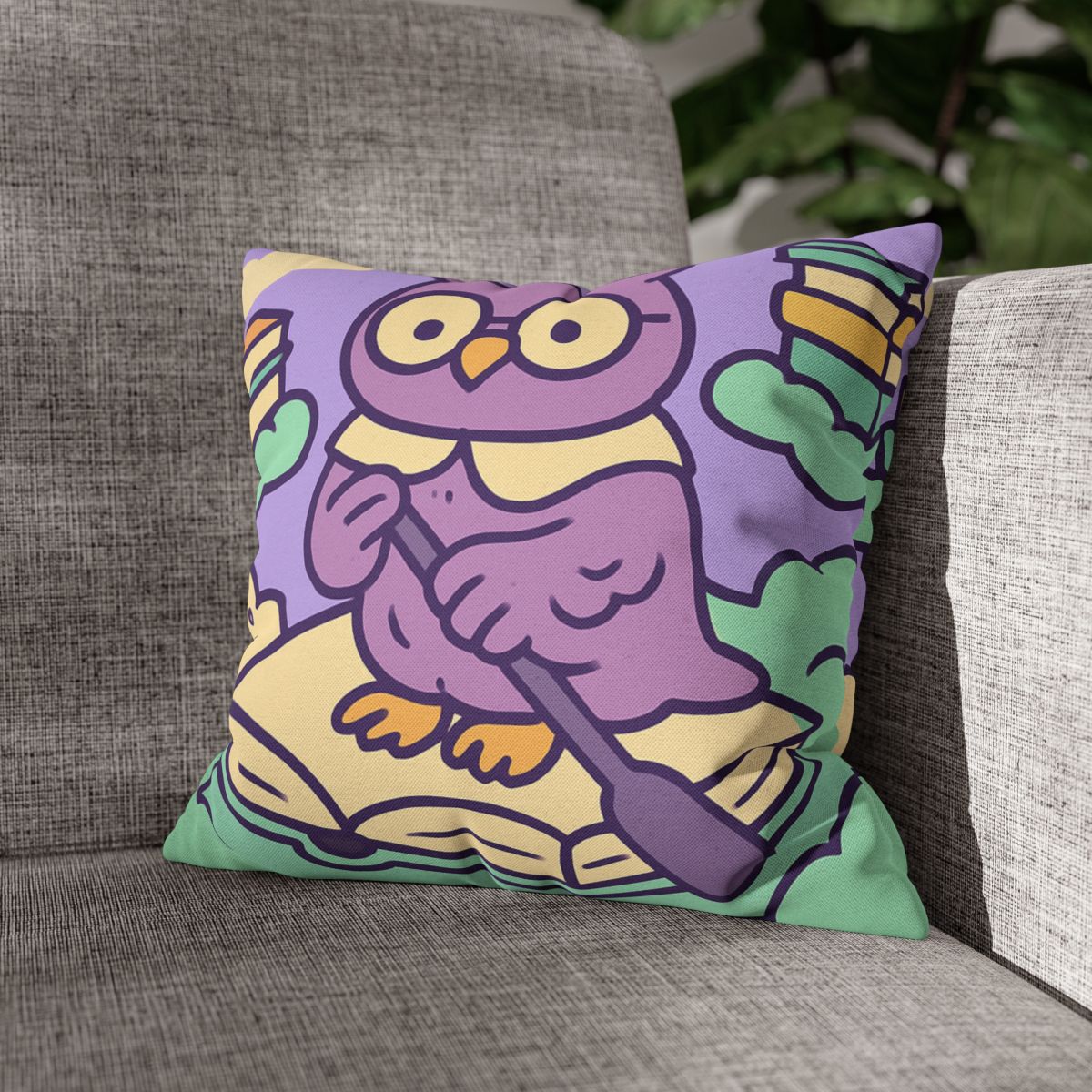 Cloud Library Owl Boat trendy patterned pillow cases