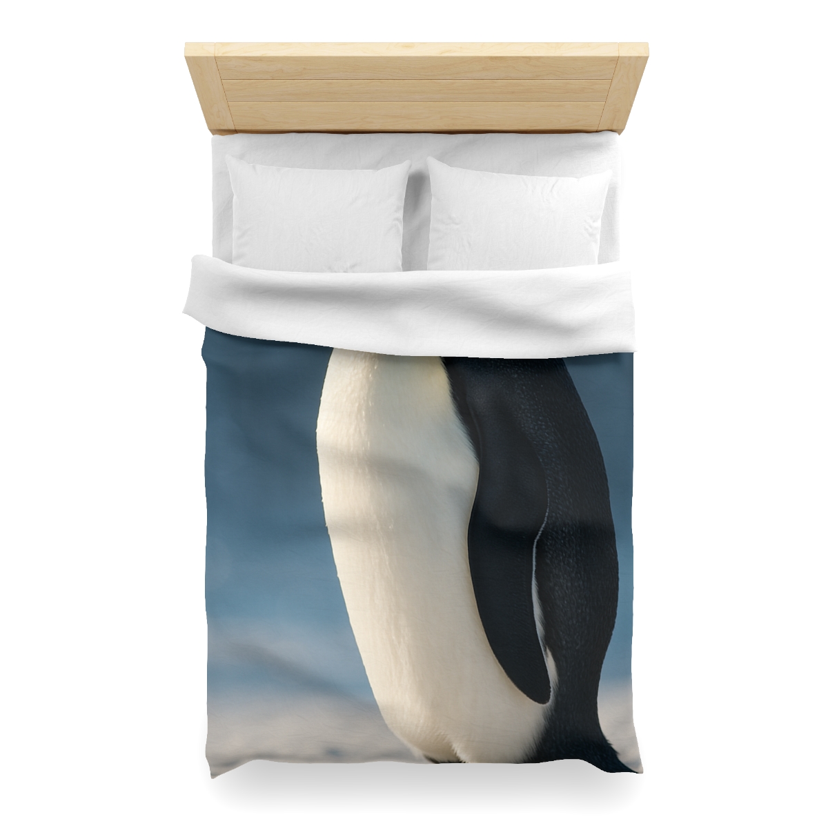 Aurora Drift Emperor Penguin custom duvets