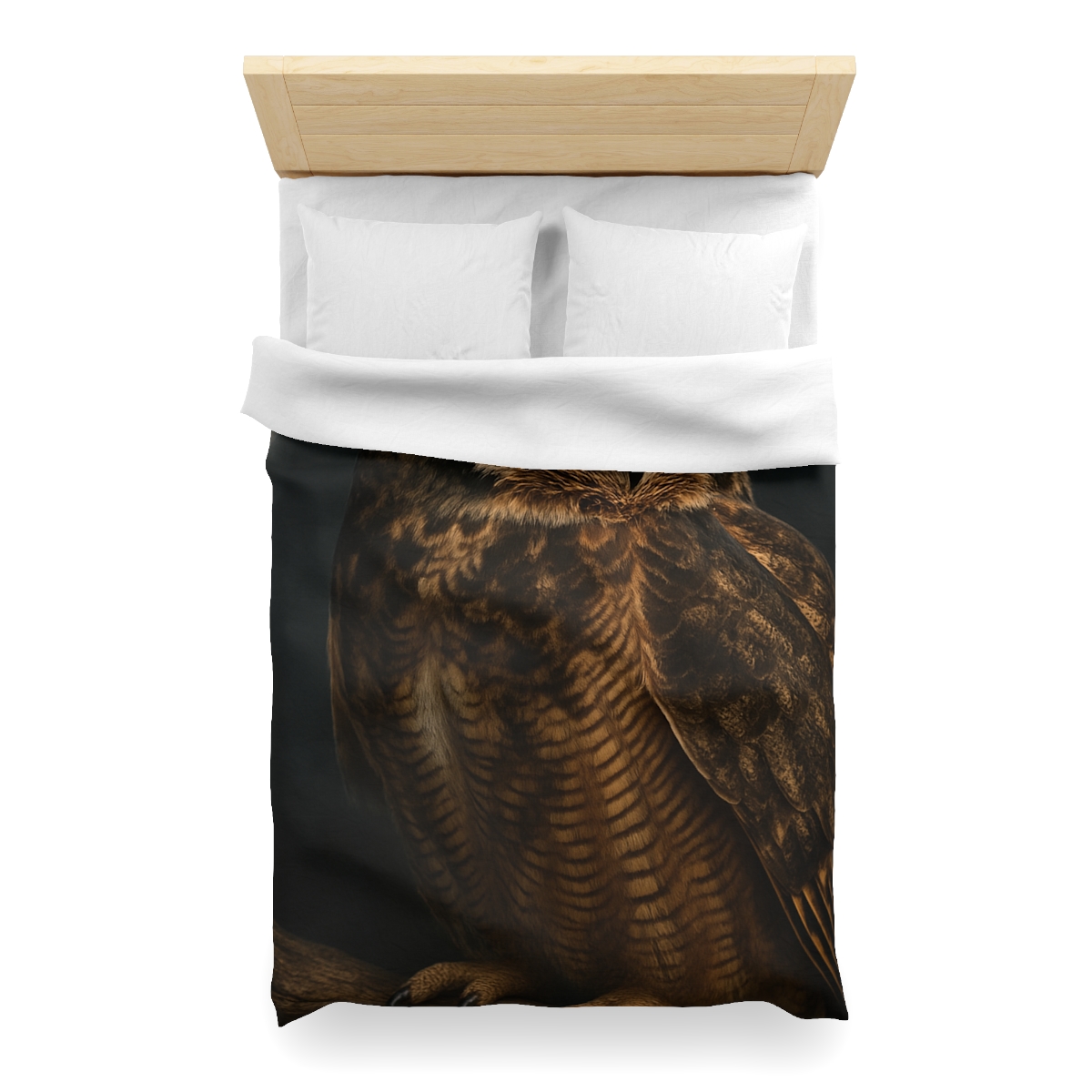 Starlit Perch Great Horned Owl trendy bedroom duvets