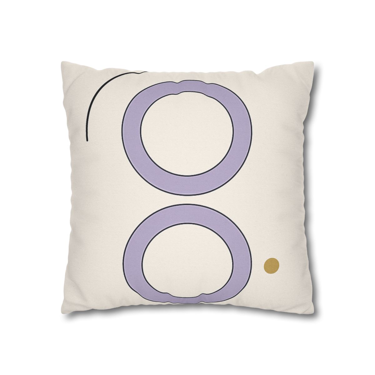 Arc Corner With Paired Rings personalized pillow covers