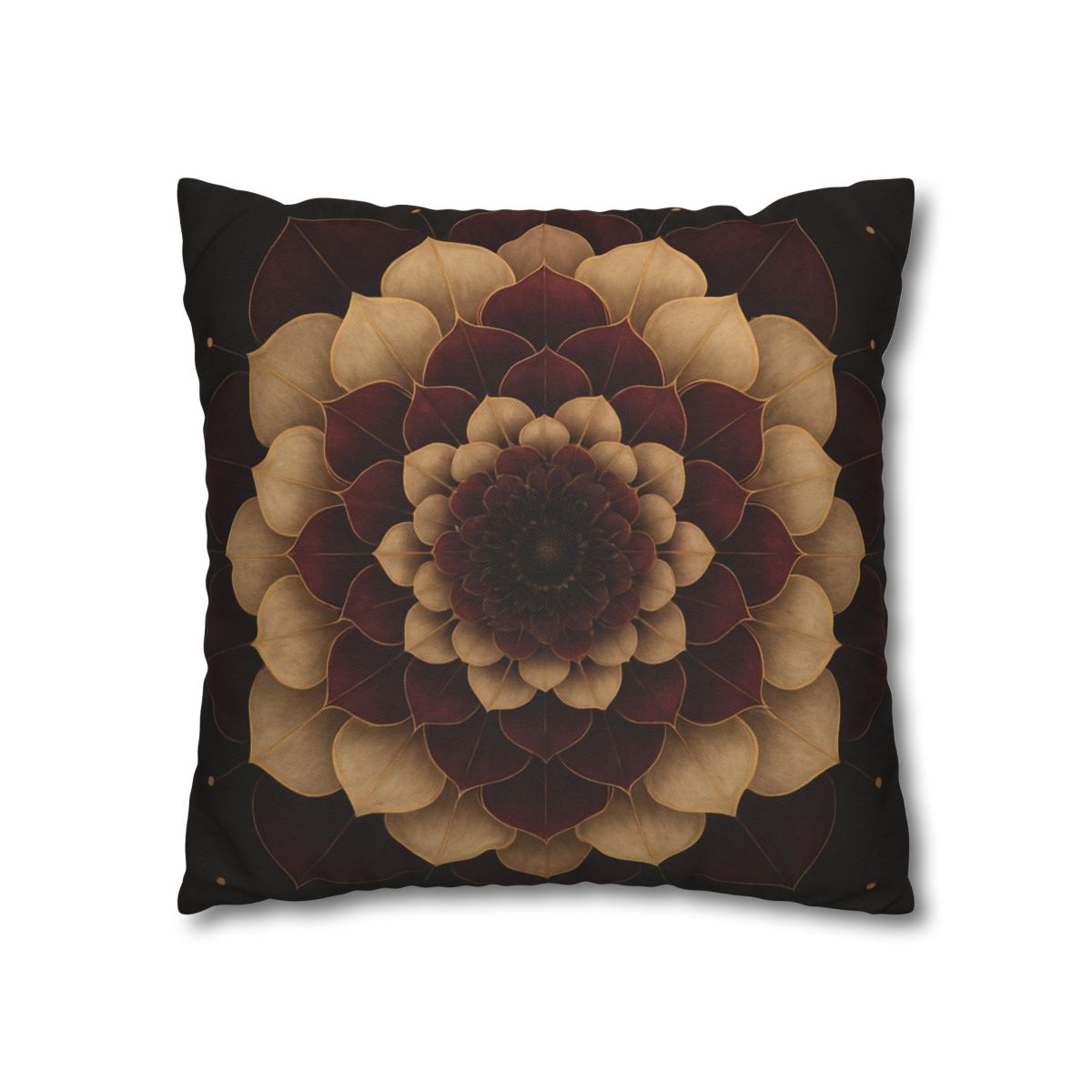 Petal Orbit Mandala designer print pillow cases