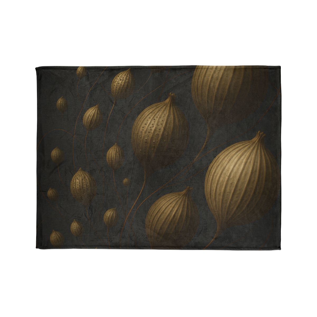 Seed Pod Orbital Cluster decorative home blankets