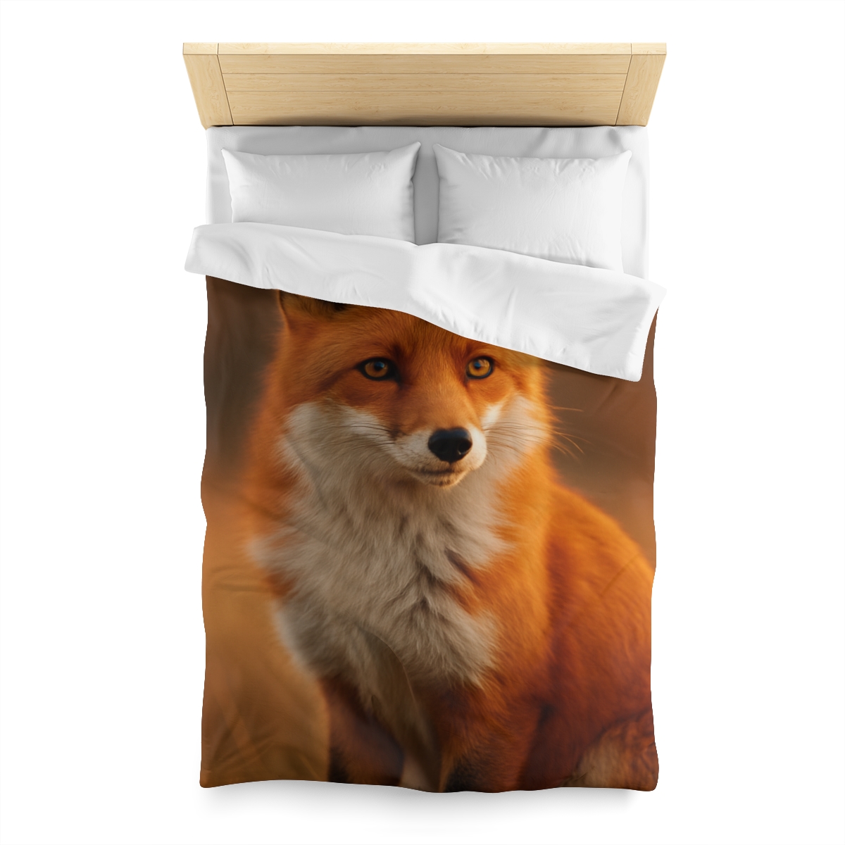 Crimson Whisper Red Fox stylish duvet covers