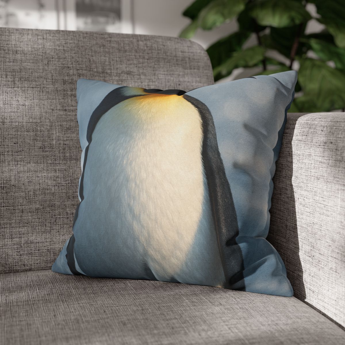 Frost Halo Emperor Penguin comfortable bedding pillow covers