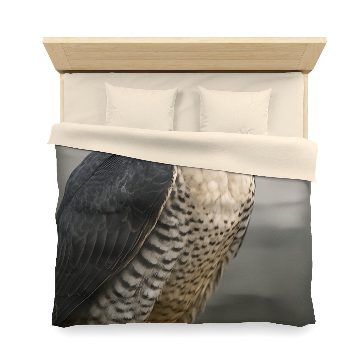 Starlit Vigil Peregrine Falcon personalized bedding duvets
