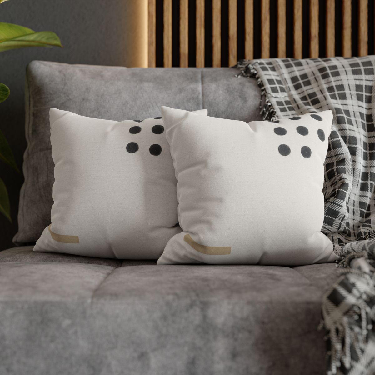 Clustered Dots With Missing Beat designer print pillow cases