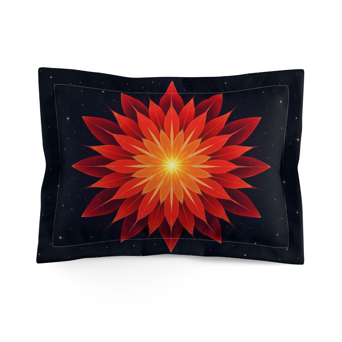 Starburst Petal Resonance personalized decorative pillows