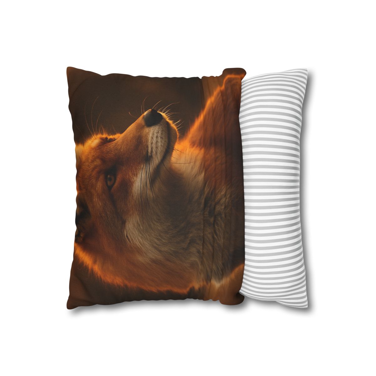 Crimson Whisper Red Fox soft cotton pillow cases