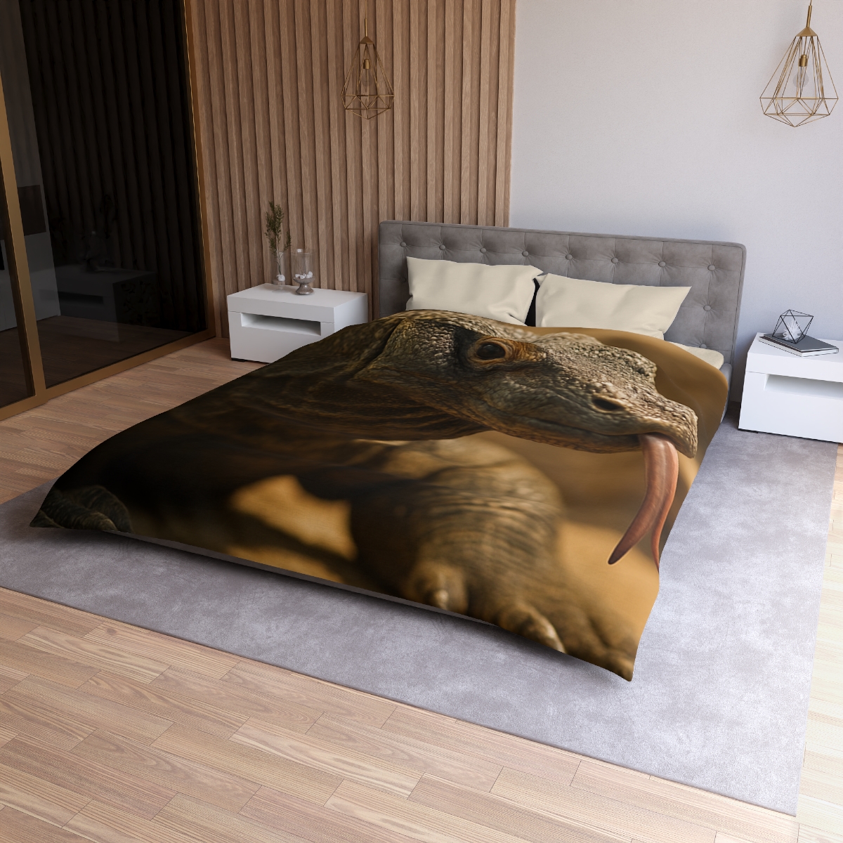 Ancient Sentinel Komodo Dragon custom duvets